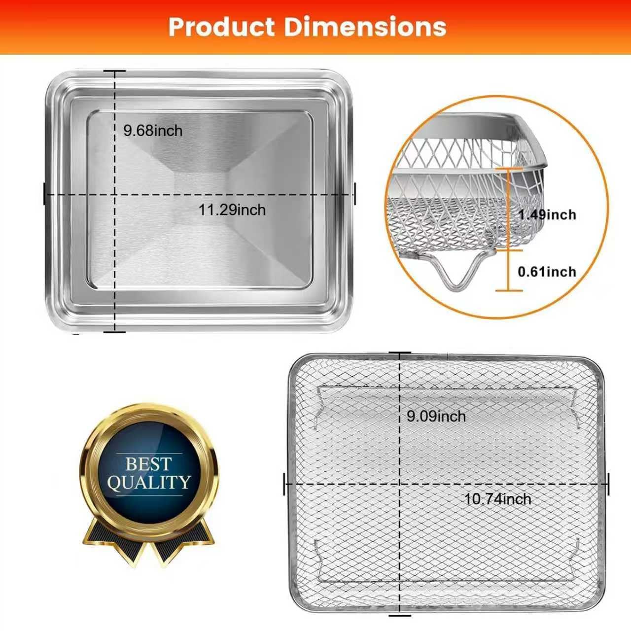 Amazon.com: Air Fryer Tray Replacement for Cuisinart TOA-28